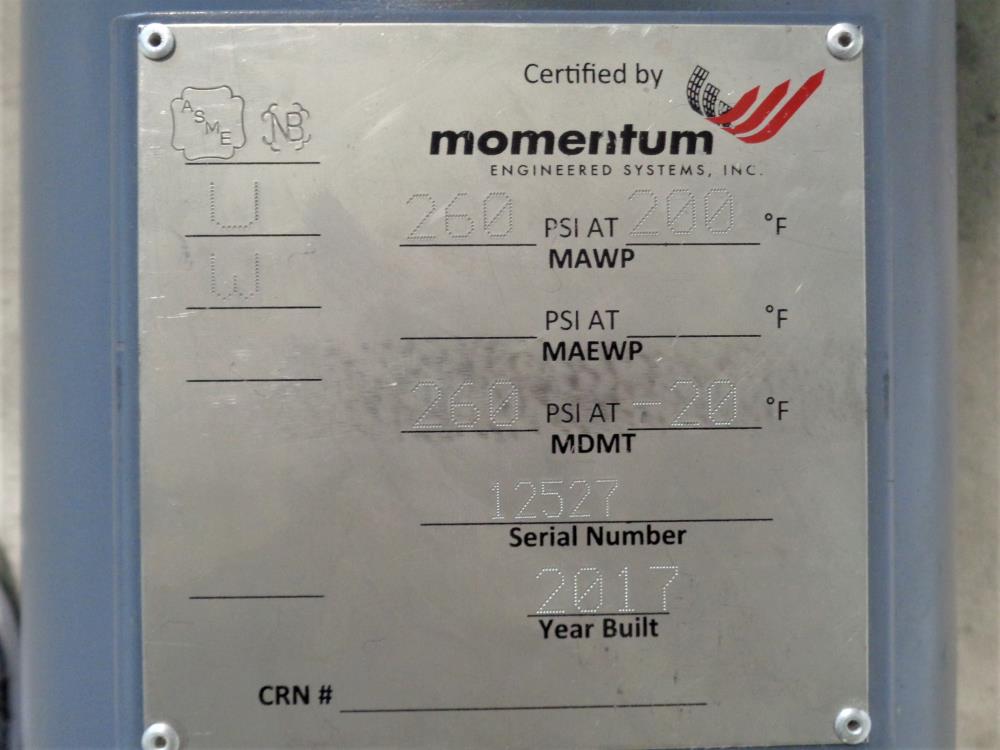 Momentum Engineered Systems Heat Exchanger MPLC00-0260-CS-10-0001